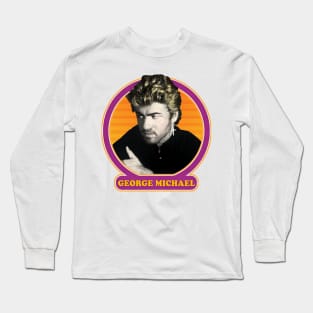 George Michael // Retro Styled Fan Art Design Long Sleeve T-Shirt